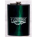 Green Custom Engraved Hip Flask