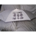 White Compact Umbrella with Custom Logo