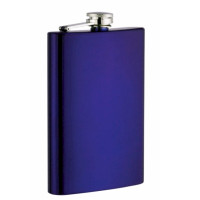Electric Blue 8oz Hip Flask Electric Blue 8oz Hip Flask