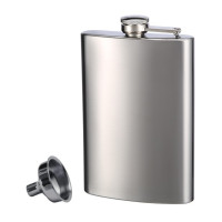 Stainless Steel Flask and Funnel