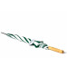 48" Green and White Barton Outdoor Rain Umbrella