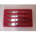 Steak Knives - 1.5mm Thick Blades - Top Grade Stainless Steel - 5" Coated Wood Handles - Engravable for Personalized Gift - Set of 4
