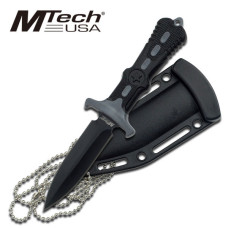 Black and Gray 6 1/2" Neck Knife