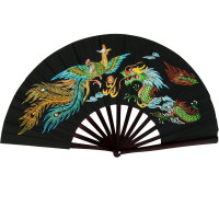 Colorful Dragon Kung Fu Fighting Fan Colorful Dragon Kung Fu Fighting Fan