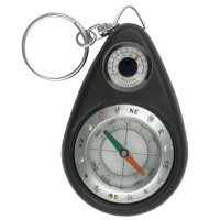 Compass Key Chain With Thermometer