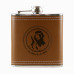 6 Oz. Genuine Leather Hip Flask Holder