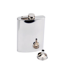 Mirror Finish 8oz Hip Flask