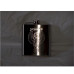 Custom Engraved Hip Flask Holding 6 oz - Pocket Size, Stainless Steel, Rustproof, Screw-On Cap - Metallic Grey Finish Perfect for Personalization