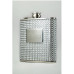 Silver Bead 6oz Flask with Engraving Plate