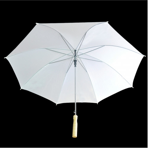 60 white wedding umbrellas