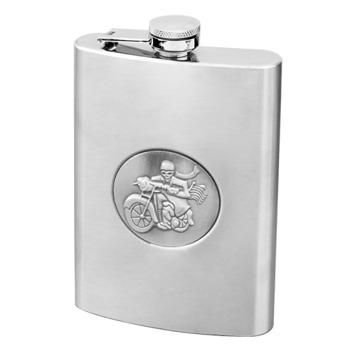 Wholesale 5oz Round Stainless Steel Flask with Celtic Horse Medallion - Buy Wholesale  Flasks