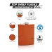 Burnt Orange 8oz Hip Flask
