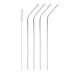 Stainless Steel Straws w/ Cleaning Brush, Universal Fit 16-50oz Tumblers & Cups, 4PK