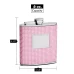 6 Oz. Hip Flask with Pink Rhinestone Finish